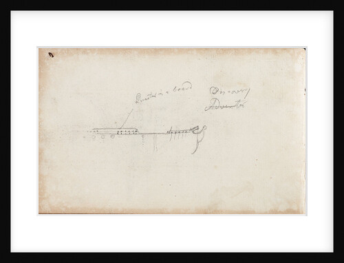 Details of rigging of 'Bedford' by Thomas Luny