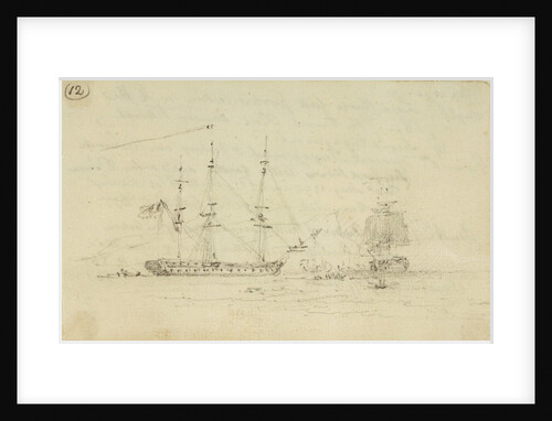 Captain Hood in the Juno goes into Toulon inner harbour, engages enemy and escapes by Nicholas Pocock