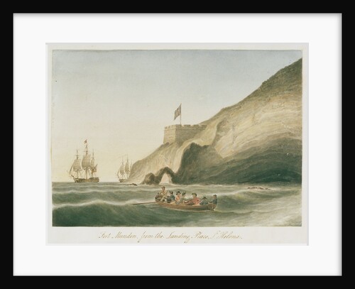 Fort Munden, from the Landing Place, St Helena by William Innes Pocock