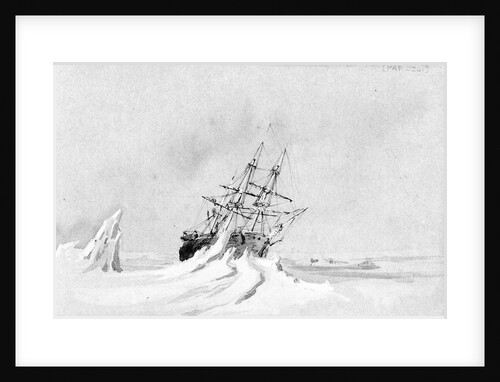 The people having been working... had hardly been off... when the mass broke away stricking [sic]... the Ship's side by Stanley Owen