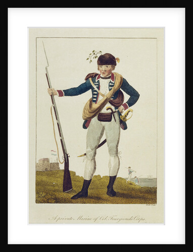 A private Marine of Col. Fourgeoud's Corps, inscribed 'Dutch Expedition in Surinam 1772-1777' by Blake