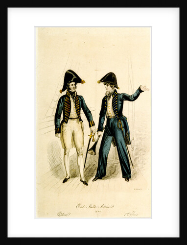 East India Service. No 1. Captain. 1st Officer 1829 by W. Alais