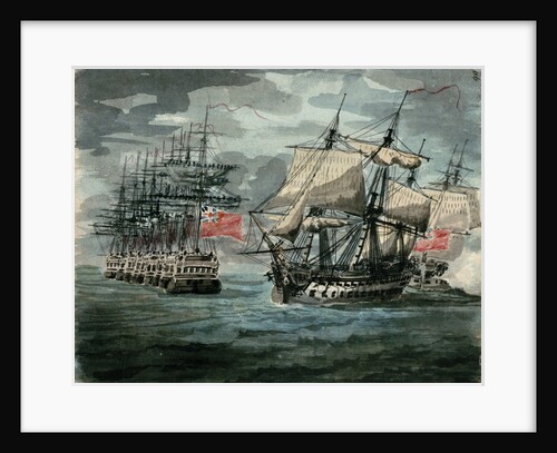 Squadron of the Red coming into line ahead by D. Tandy