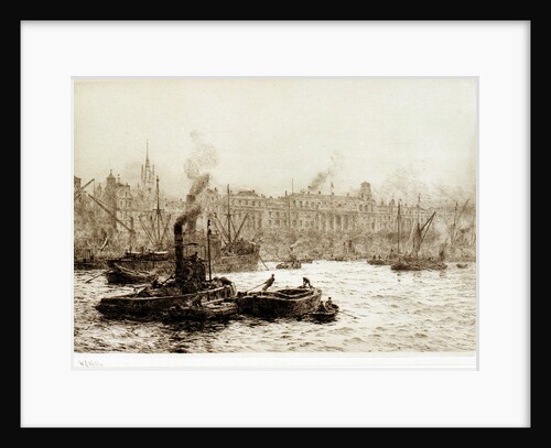 The Custom House, London by William Lionel Wyllie