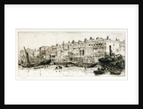 The Thames and Angel Tavern by William Lionel Wyllie