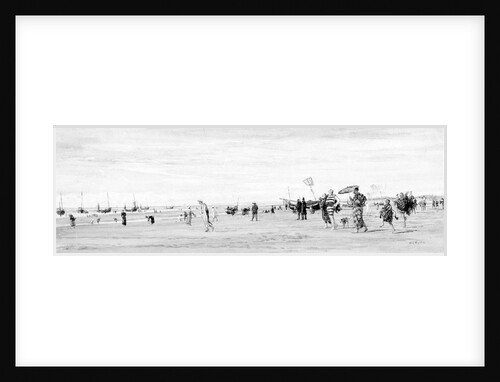 Berck Plage with Bathers, No. 53 by William Lionel Wyllie