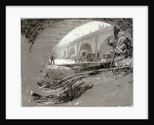 Archway of Old London Bridge by William Lionel Wyllie