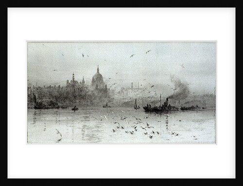 St Paul's and Blackfriars Bridge by William Lionel Wyllie