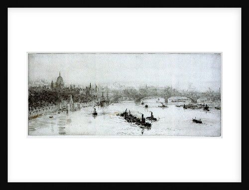 London Bridge and St Paul's by William Lionel Wyllie