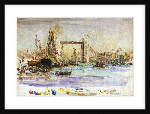 Opening of Tower Bridge by William Lionel Wyllie