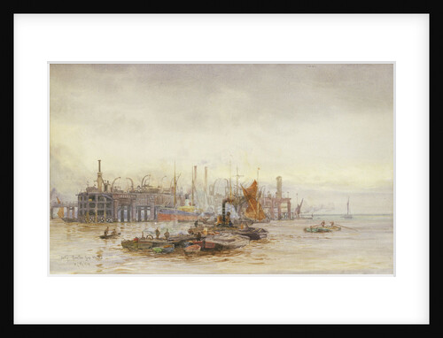 Jetty Becton Gasworks by William Lionel Wyllie