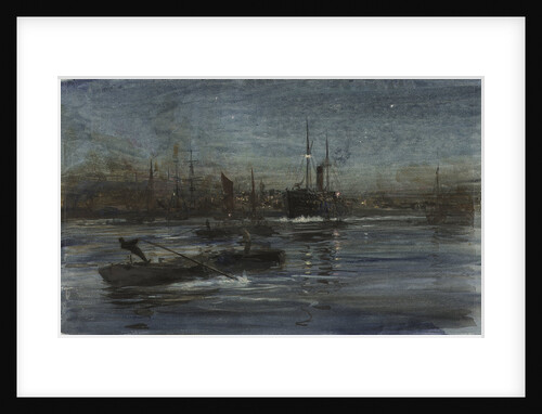 London river by William Lionel Wyllie