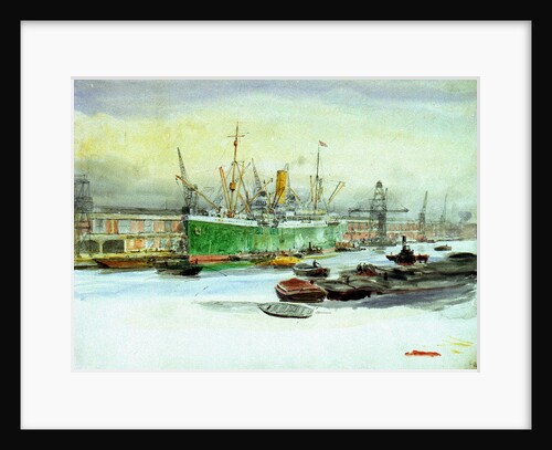 Docks by William Lionel Wyllie