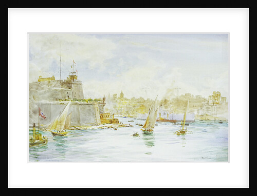 Malta Harbour by William Lionel Wyllie