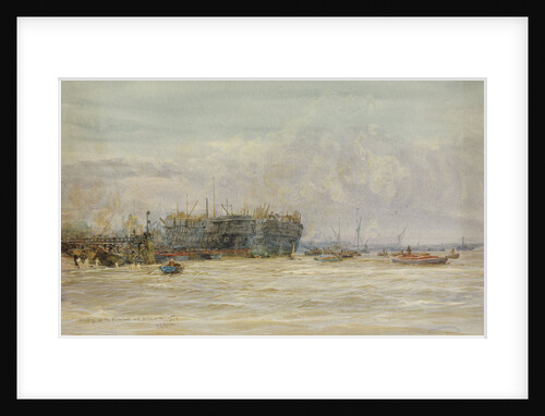 Breaking up HMS 'Hannibal' and 'Duke of Wellington' by William Lionel Wyllie