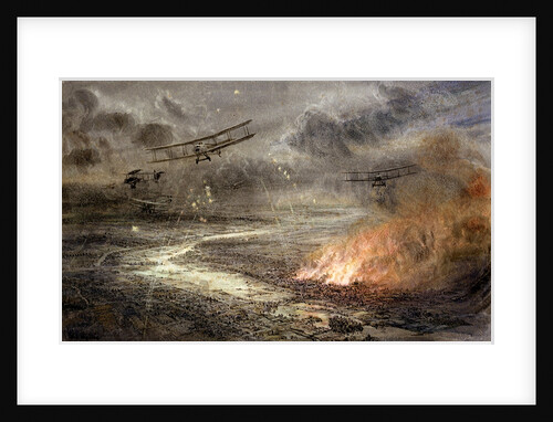 Night bombing by William Lionel Wyllie