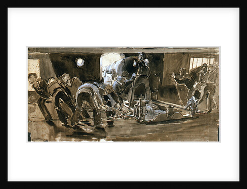 Guns Crew at Work by William Lionel Wyllie