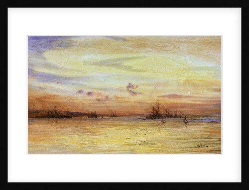 Sunset with the Fleet by William Lionel Wyllie