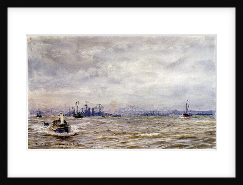 The 5th Battle Squadron in the Forth by William Lionel Wyllie