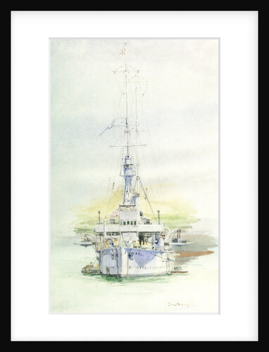Light Cruiser Southampton Flagship 2nd Light Cruiser Squadron at Battle of Jutland by William Lionel Wyllie