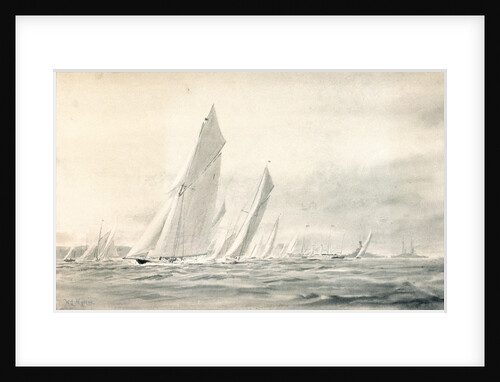 Big yachts round Spithead by William Lionel Wyllie