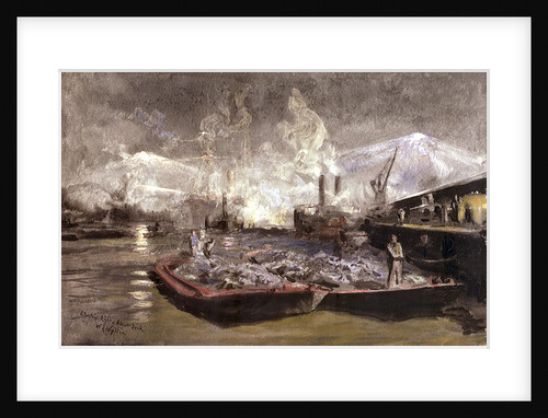 Loading under Arc Light by William Lionel Wyllie