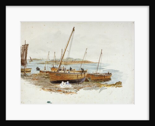 Loch Fyne herring skiffs at Tarbert by William Lionel Wyllie