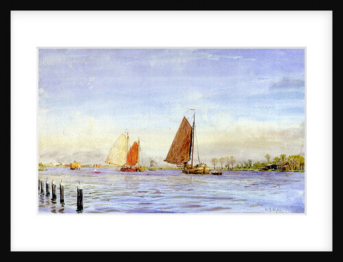 Haarlem Yacht Haven by William Lionel Wyllie