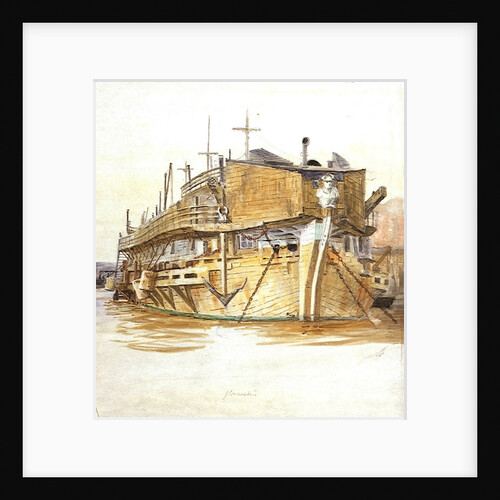 H.M.S. Gloucester by William Lionel Wyllie