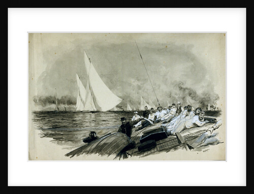 Lord Dufferin's yacht racing by William Lionel Wyllie