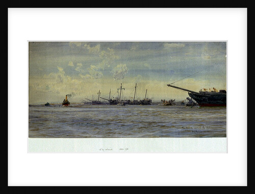 Boom across the Medway by William Lionel Wyllie