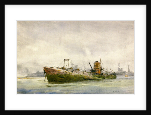 Hun submarine by William Lionel Wyllie