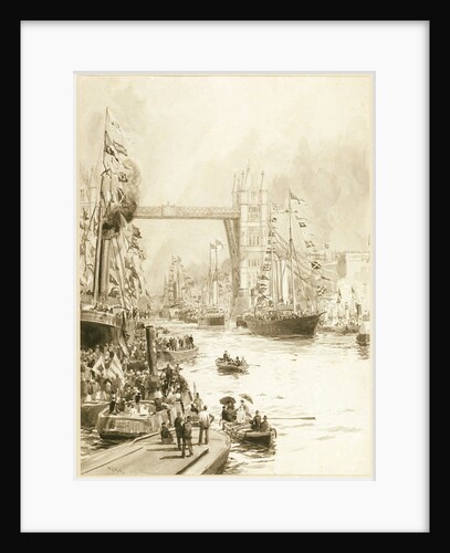 Opening of Tower Bridge by William Lionel Wyllie