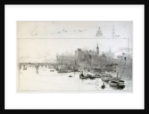View towards Cannon Street Station from the East by William Lionel Wyllie