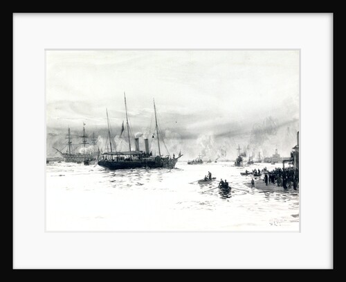 HMY Alberta Entering Portsmouth Harbour by William Lionel Wyllie