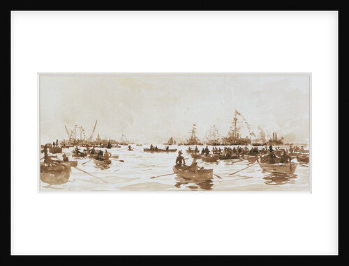 A Launch at Portsmouth by William Lionel Wyllie