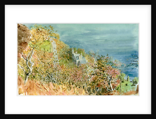 A View of a Castle or Château Beside Water by William Lionel Wyllie