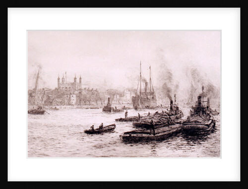 The Tower from Hays Wharf by William Lionel Wyllie