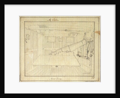 Sketch of accommodation in a vessel by Charles Copland