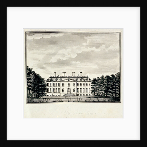View of Cole Green House, from the west front by John Charnock