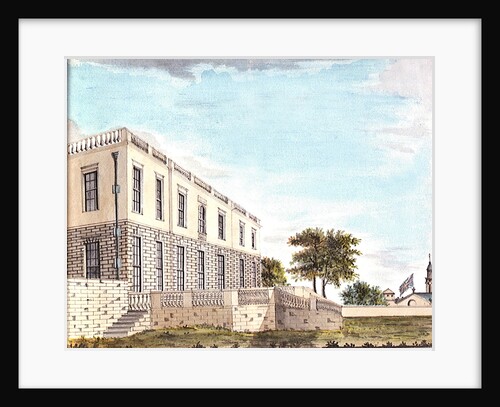 The Queen's House from the north east showing north facade and terrace by John Charnock