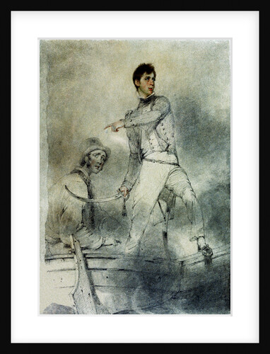 Captain Fleetwood Pellew commanding HMS 'Terpsichore' by George Chinnery