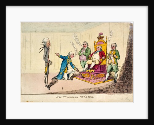 Rodney introducing de Grasse (caricature) by H. Humphrey