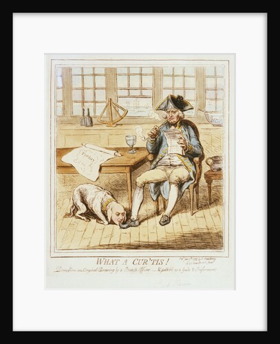 What a Cur 'tis! Done from an original drawing by a British Officer - & published as a Guide to Preferment by H. Humphrey