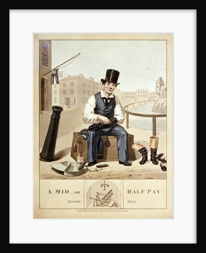 A mid on half pay. Tower Hill by C. Hunt