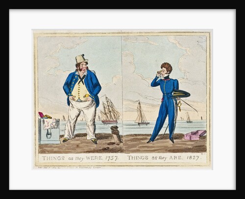 Things as they were, 1757. Things as they are, 1827 by W. H.
