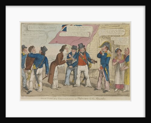 'The use of a gentleman or patronage for the Admiralty' (caricature) by Thomas Tegg