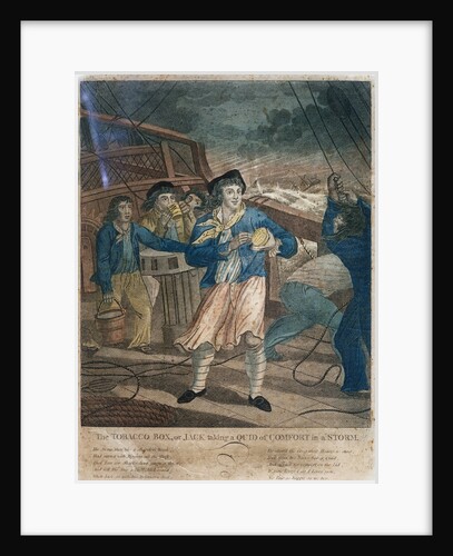 The Tobacco Box, or Jack taking a Quid of Comfort in a storm by John Fairburn