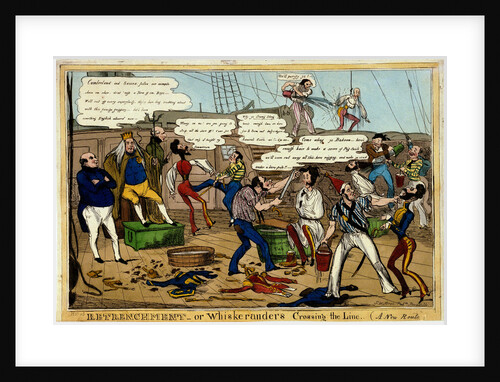 Retrenchment - or Whiskeranders Crossing the Line (A New Route) by H. Heath