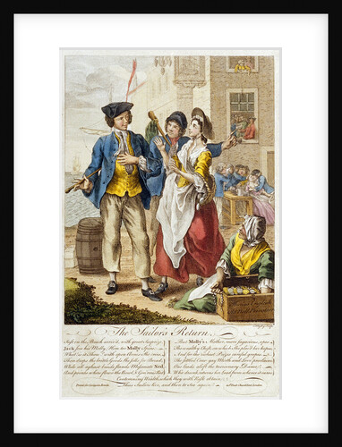 'The Sailor's Return': the temptations of loose women, drink and the general licentiousness found ashore (caricature) by C. Mosley